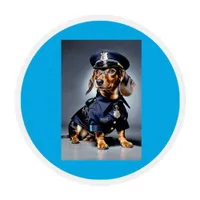 Dachshund  edible frosting rounds