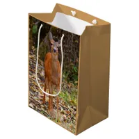Thumbnail for Funny Young Blacktail Deer Smiles at Photographer Medium Gift Bag