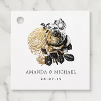 Black and Gold Glam Favor Tags