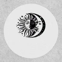 Whimsigoth Watercolour Sun Moon Witchy Classic Patch