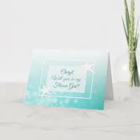 Will you be my Flower Girl Personalized Card