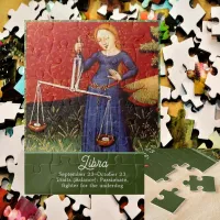 Libra Zodiac Sign Scales Birthday Party Jigsaw Puzzle