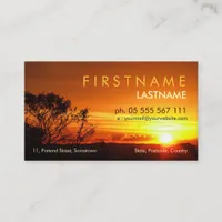 Sunset Shine Business Card