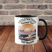 Majestic Emblem of Yellowstone National Park Mug