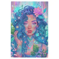 *~* Woman Esoteric Goddess SC4 Botanical Floral Metal Print