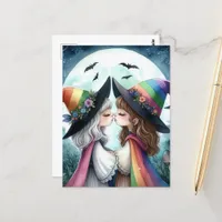 Two Witches Kiss Pride Series Postcard