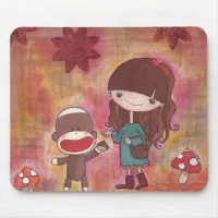 Gathering Chestnuts Mousepad