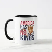 No Kings In America Funny America Has No King Poli Mug