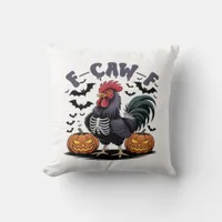 F-Caw-F Humor Crow Funny Gothic Throw Pillow
