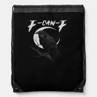 Funny Crow Retro Classic Style Drawstring Bag