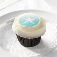 Personalized Wedding Teal Cupcake Toppers Edible Frosting Rounds