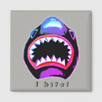 Shark Watercolor Pink Purple Illustration Magnet