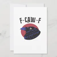 F-Caw-F Essential Retro Graphic Holiday Card