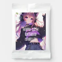 Pretty Anime Girl Personalized Birthday Lemonade Drink Mix