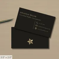 Simple Professional Black Business Card