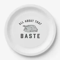 All About That Baste Classic Funny Paper Plates