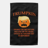 Anti Trumpkin Funny Halloween Garden Flag