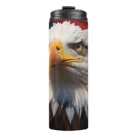 *~* USA Flag Bald EAGLE Patriotic America  AP16 Thermal Tumbler