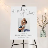 She Said Yes Photo Welcome Engagement Party Foam Board