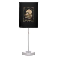 Book Reader Card Pagan Goblincore Goth Occult Book Table Lamp