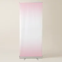 Create Your Own White Gradient Center Retractable Banner