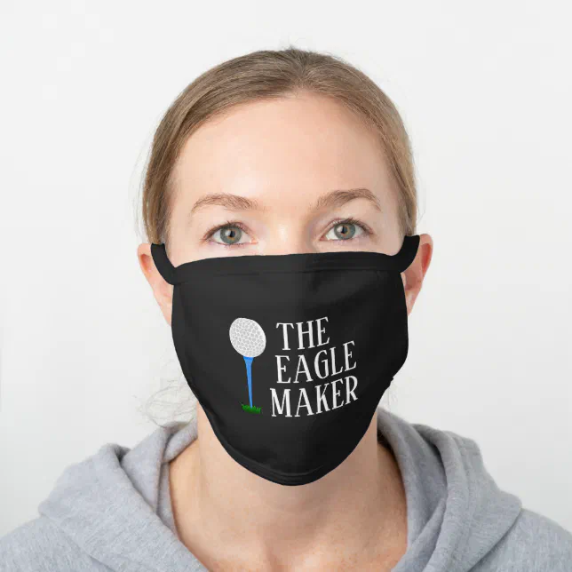 Funny The Eagle Maker Black Cotton Face Mask