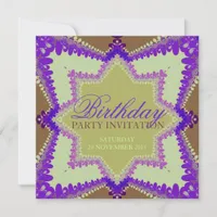 Earth Princess Party Birthday Invitations