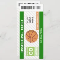 Corporate Company Function Basketball Event Ticket Invitation