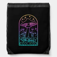 Cottagecore Aesthetic Goblincore Mushroom Academia Drawstring Bag