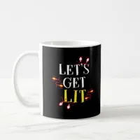 Let's Get Lit Holiday Christmas Classic Coffee Mug