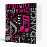 Born to Dance Pink ID277 Binder