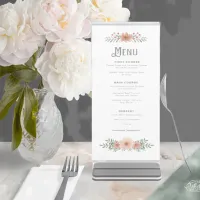 Watercolor Bouquet Wedding Blush ID654 Menu