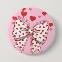 A Little Sweetheart Auntie-to-Be Baby Shower  Button