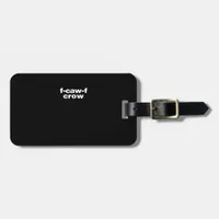 F-Caw-F Crow Funny Crow Retro Classic Luggage Tag