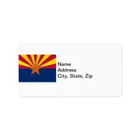  State of Arizona Flag Label