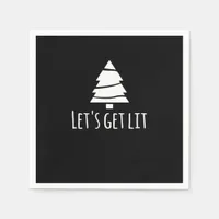 Let's Get Lit Essential Retro Style Napkins