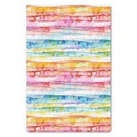 Watercolor Abstract Stripes Birthday Tissue Paper