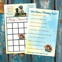 Baby Shower BINGO and Who Knows Mommy Best