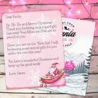 Personalized Letter from Santa Claus for Girls