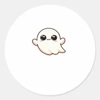 Cute Little Boo Basic Clean Classic Round Sticker