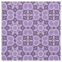 Purple Lavender Elegant Mosaic Geometric Pattern Fabric