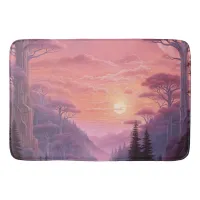 Pastel Sunset Bath Mat