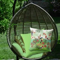 Aloha Tropical Paradise Outdoor Patio Pillow 