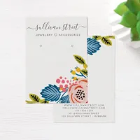 Floral Earrings Jewelry Display Card