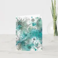 Watercolor Ephemera Vintage Blank Note Card