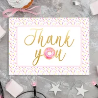 Donut Sprinkle Sweet One Pink Thank You