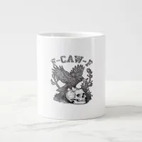 Gothic Funny F-Caw-F Humor Crow Essential Retro St Giant Coffee Mug