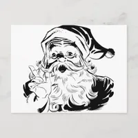 Vintage Santa Holiday Postcard