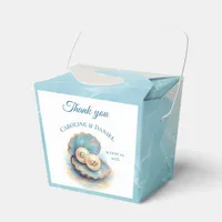 Beach Wedding Pearls Shell Elegant Ocean Theme  Favor Boxes