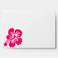 Bright Pink Hibiscus Envelope